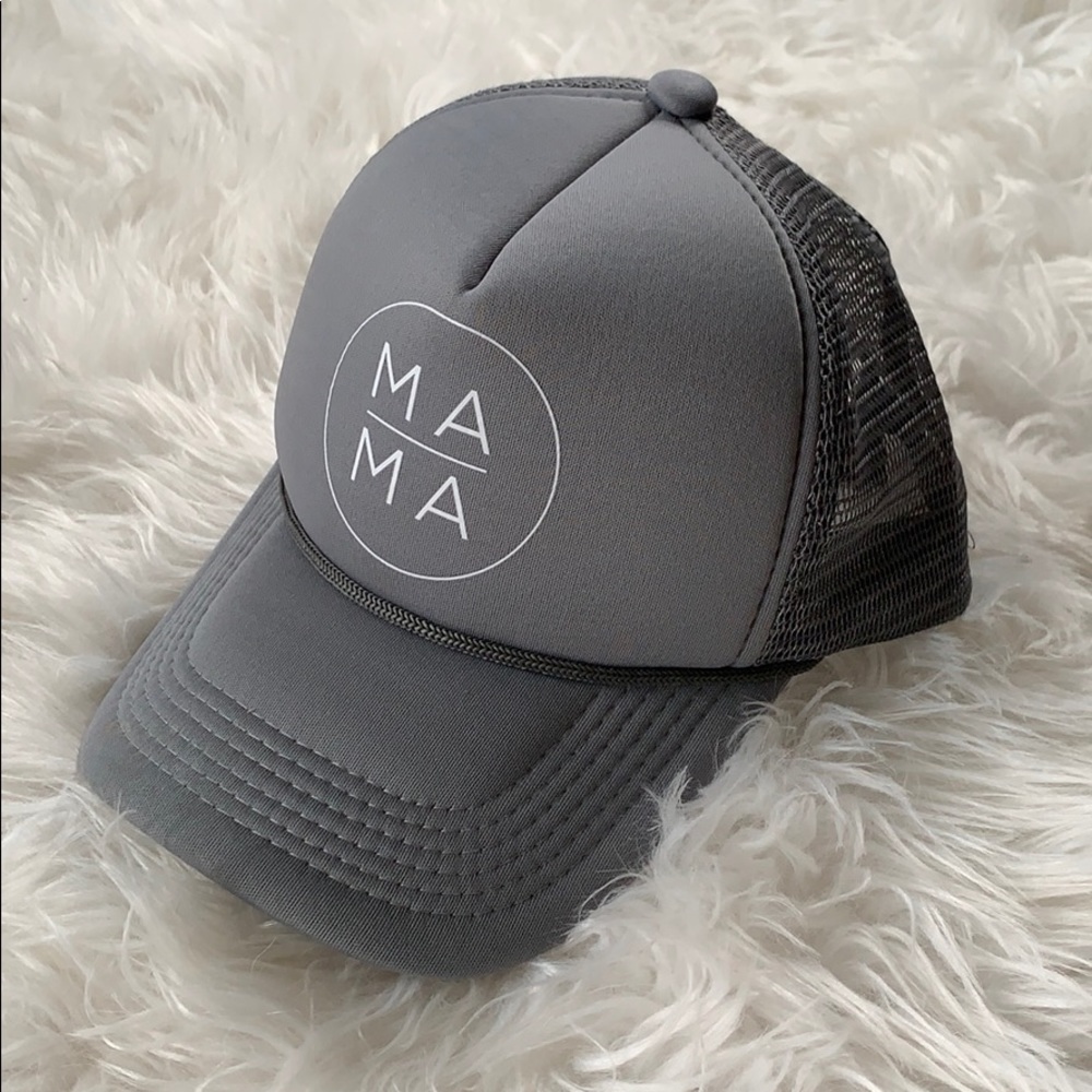 MAMA trucker hat mama gray SnapBack